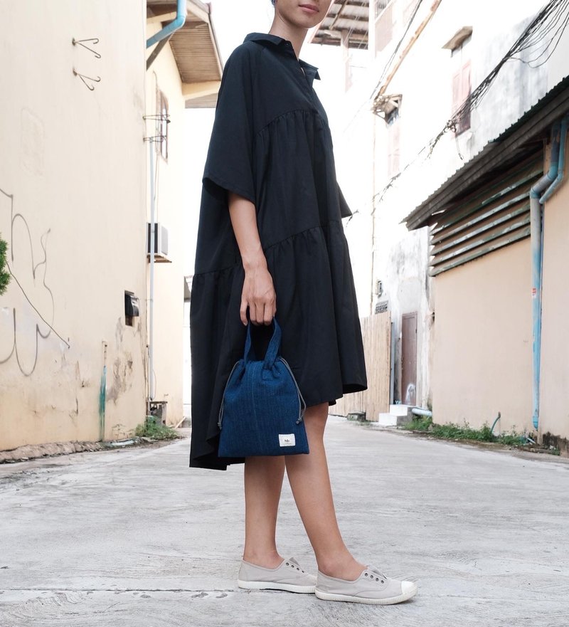 ライト ハンドバッグ - トモ S - トートバッグ・ハンドバッグ - コットン・麻 