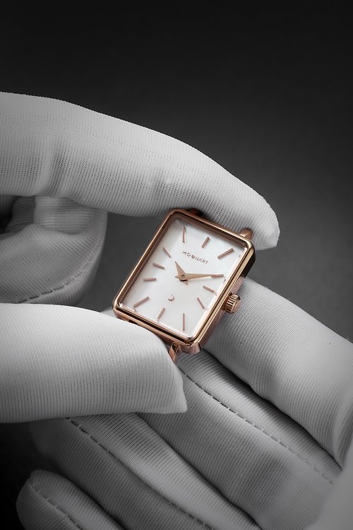 MOONART影月手錶品牌官方店 【MOONART】方型手錶 夢幻系列-天使+ 女裝手錶 珍珠貝藝術手錶