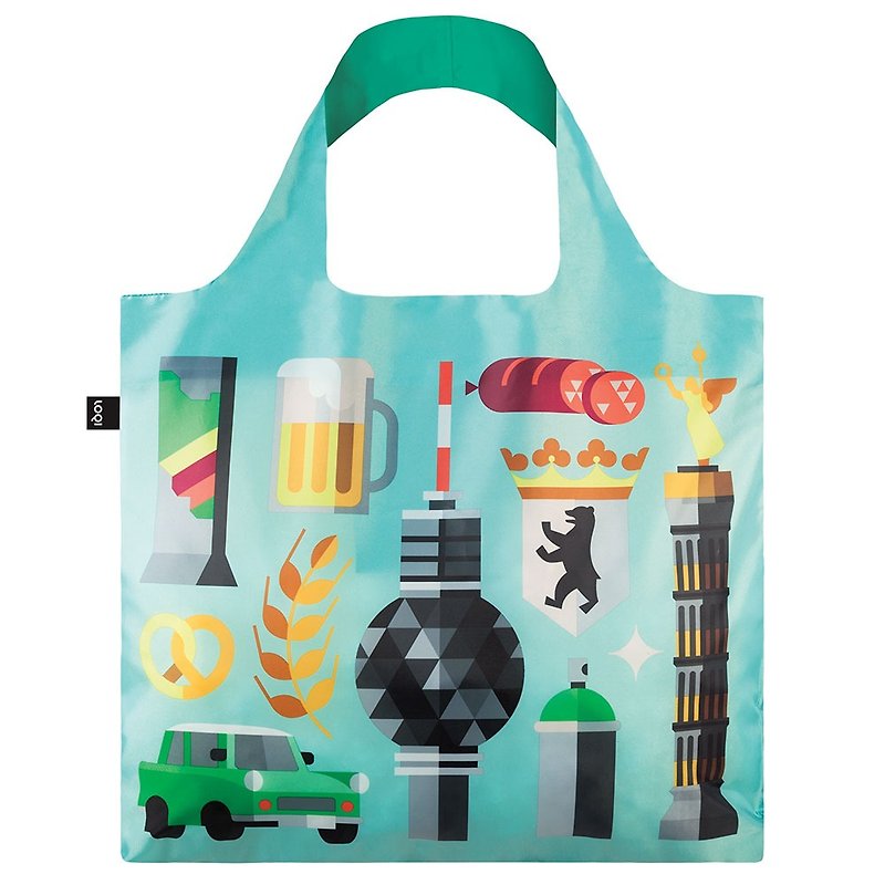 LOQI-New Berlin HEYBE - Messenger Bags & Sling Bags - Plastic Green