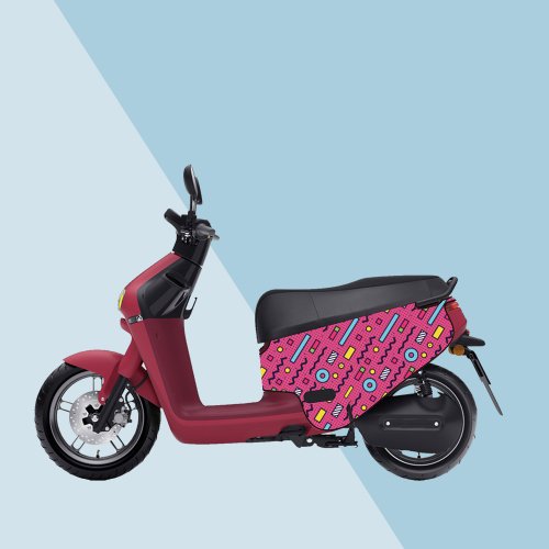 JB Design文創設計 gogoro防刮車套-iD61 幾何粉