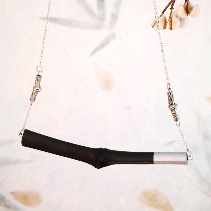 Bamboo charcoal Accessories - Necklace - Necklaces - Bamboo 