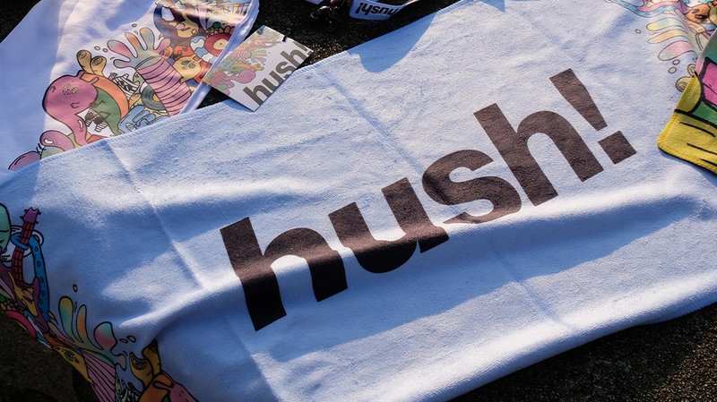 【HUSH! X 頹爆貓工作室】 官方聯乘運動毛巾 - 運動配件 - 棉．麻 