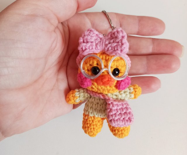 Micro Crocheted Owl Keychain/bag Charm/keyring -  Denmark
