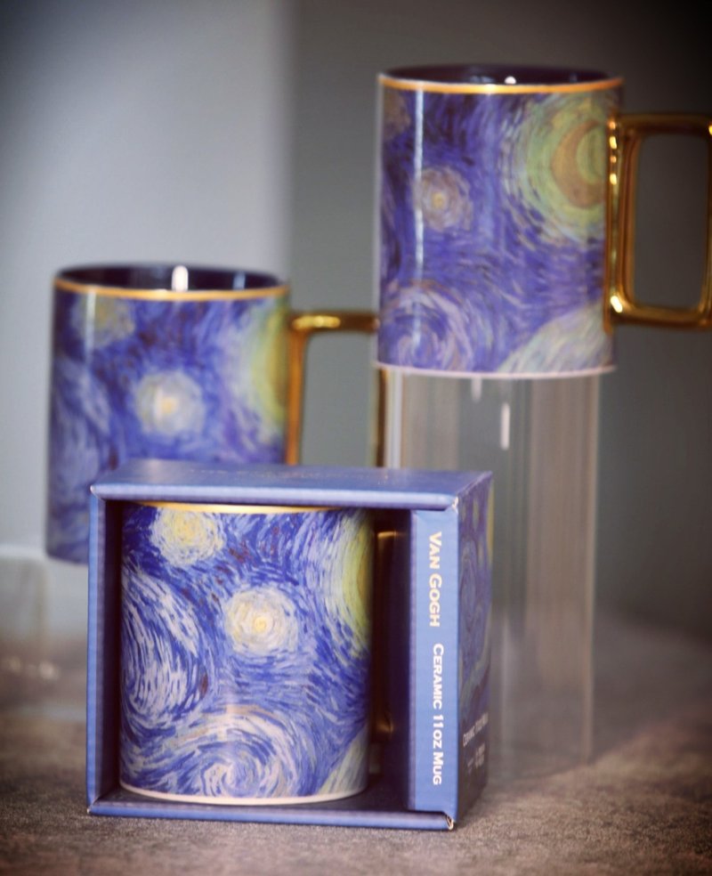 Van Gogh-The Starry Night Coffee Mug - Mugs - Porcelain Blue