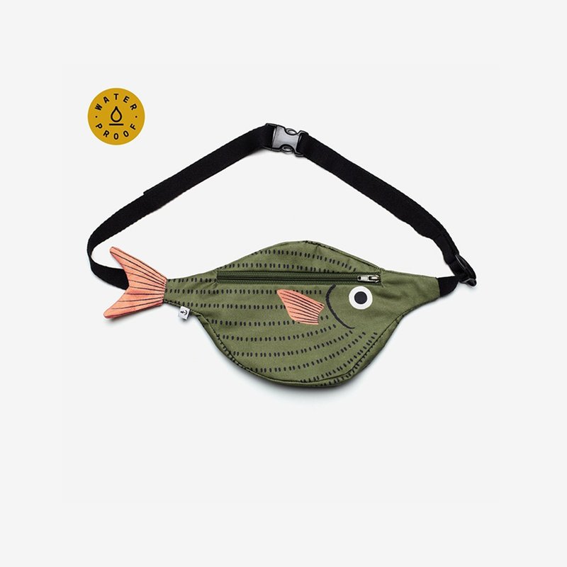 Bird- Kids Waterproof Fanny Pack | Don Fisher - กระเป๋าแมสเซนเจอร์ - วัสดุกันนำ้ สีเขียว