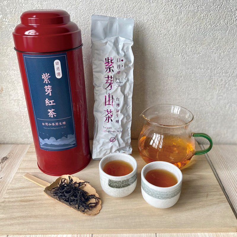 Sun Moon Lake Purple Bud Mountain Black Tea | Taiwanese Mountain Tea | Fruity and Flowery Honey | The King of Black Tea - ชา - วัสดุอื่นๆ สีแดง