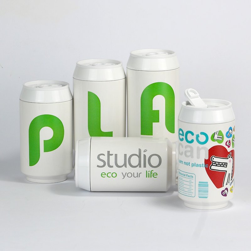 PLAStudio-ECO CAN-280ml-Customized Project-Made from Plant - Cups - Eco-Friendly Materials White