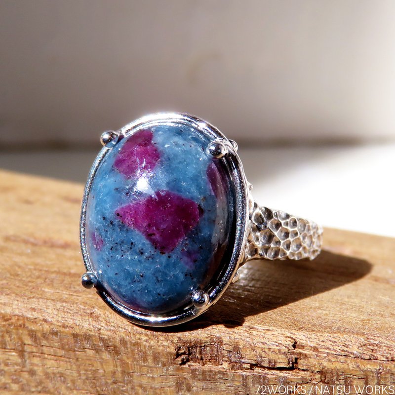 ルビー イン カイヤナイトリング / Ruby in Kyanite Ring - 戒指 - 寶石 藍色