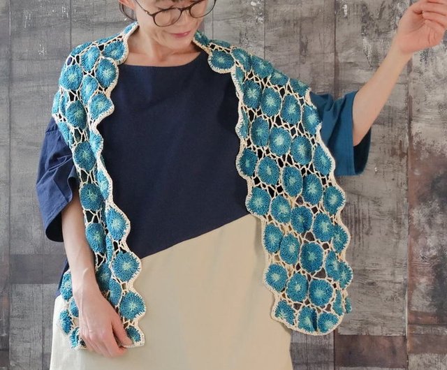 涼しげな透け感と柔らかな肌触り♪【CHANEL】カシミヤ ストール 涼しげな透け感と柔らかな肌触り♪【CHANEL】カシミヤ ストール