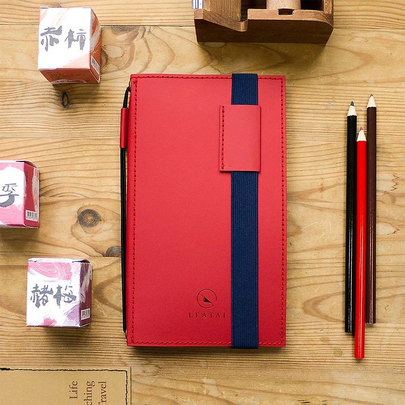 Walking Notebook。Ultra Slim (Monthly Planner Combo) - Red - สมุดบันทึก/สมุดปฏิทิน - กระดาษ สีแดง