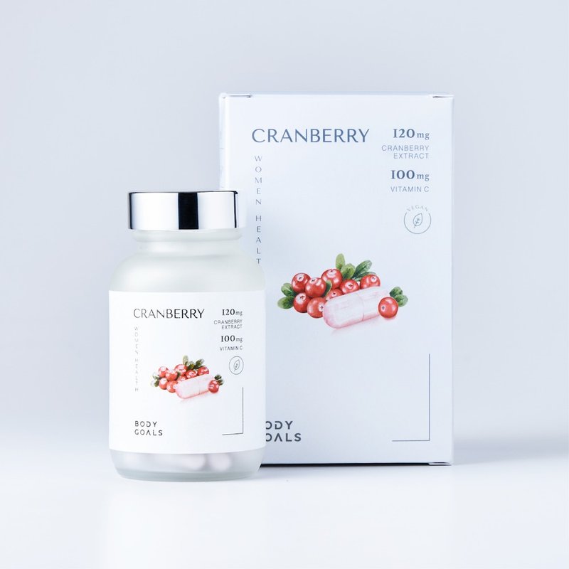 【Body Goals】Double-Effect Cranberry Supplement (30 Capsules/Container) - อาหารเสริมและผลิตภัณฑ์สุขภาพ - สารสกัดไม้ก๊อก หลากหลายสี