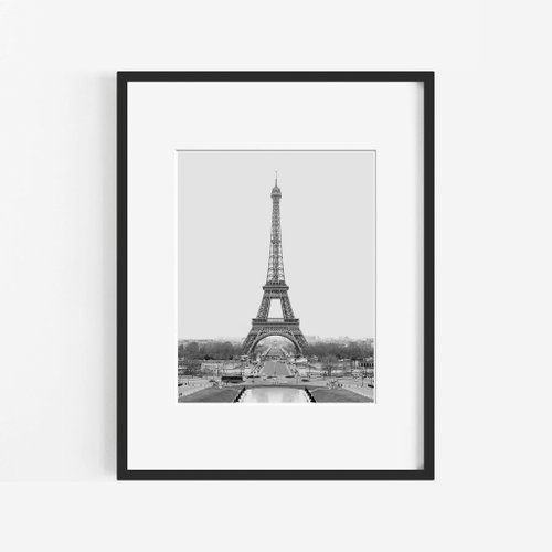 Weekend Road Trip Eiffel Tower art海報 畫 臥室 浴室 餐廳 咖啡廳
