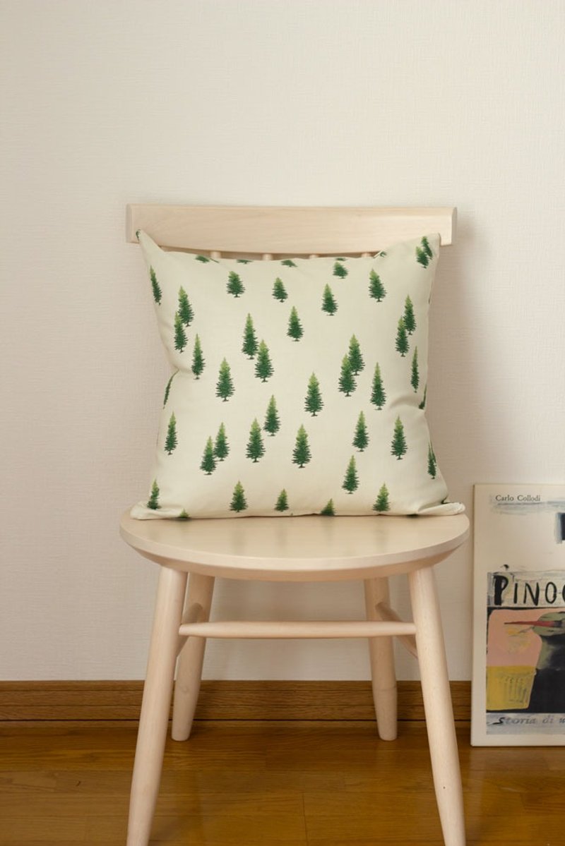 Cushion Cover Fir Tree Scandinavian Design Limited Quantity - Pillows & Cushions - Cotton & Hemp Green