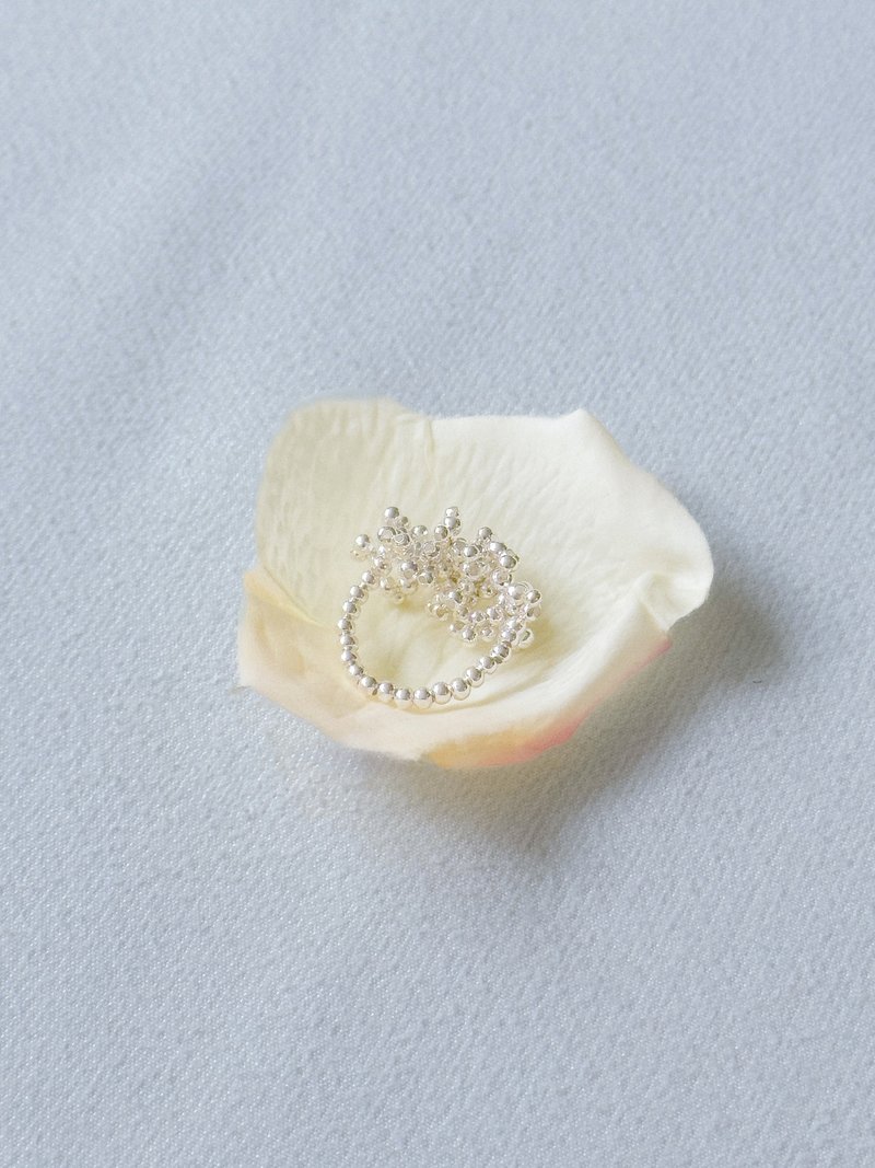 Coral Ring 925 Silver - 戒指 - 其他金屬 透明