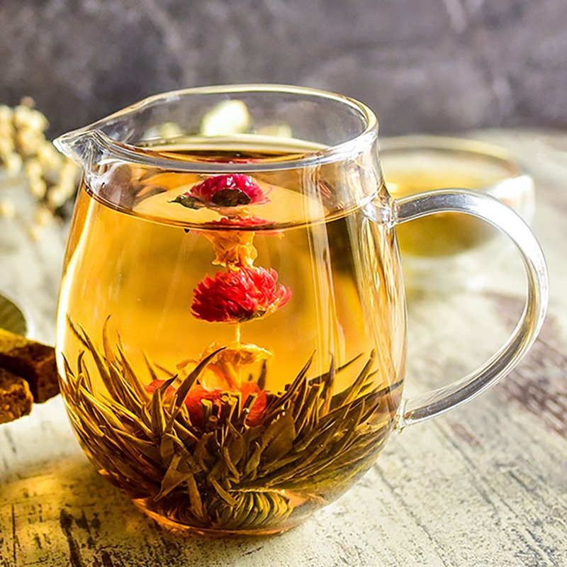 X1 [中秋節ギフトボックス] 五蔵花茶ミックス6個入り大缶_3インチの絶妙なギフトボックス - ティーバッグ・茶葉 - 食材 多色