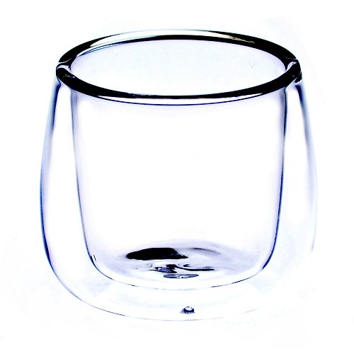 豐曜-陶藝廊·茶空間 玻璃小滿心雙層杯