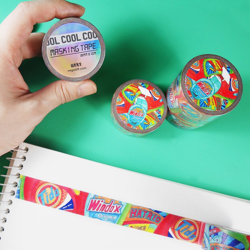 Clean and Clear - Masking Tape - Washi Tape - Paper Multicolor