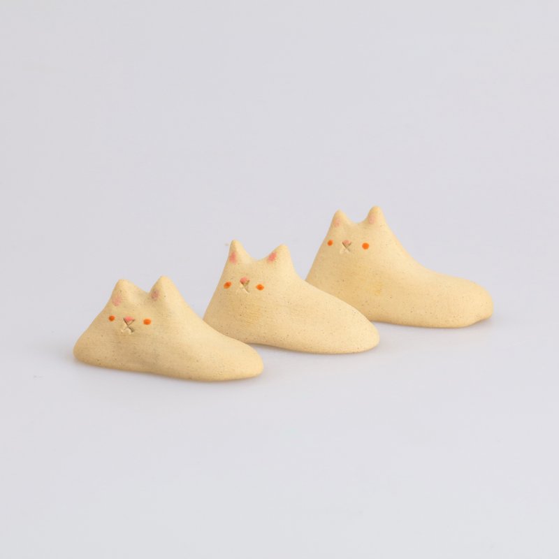貓是液體系列—三兄弟 - 擺飾/家飾品 - 陶 白色