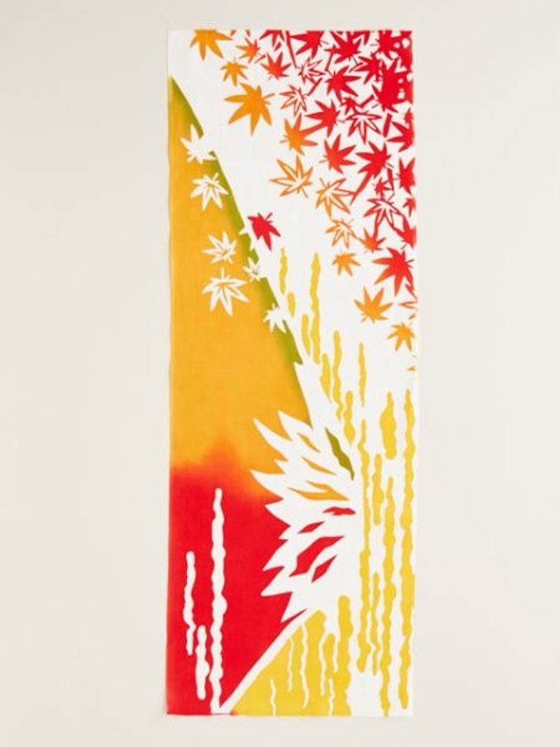 Pre-order Mid-Autumn Fuji Mountain towel/hanging cloth 7JRP7301 - Other - Cotton & Hemp Multicolor