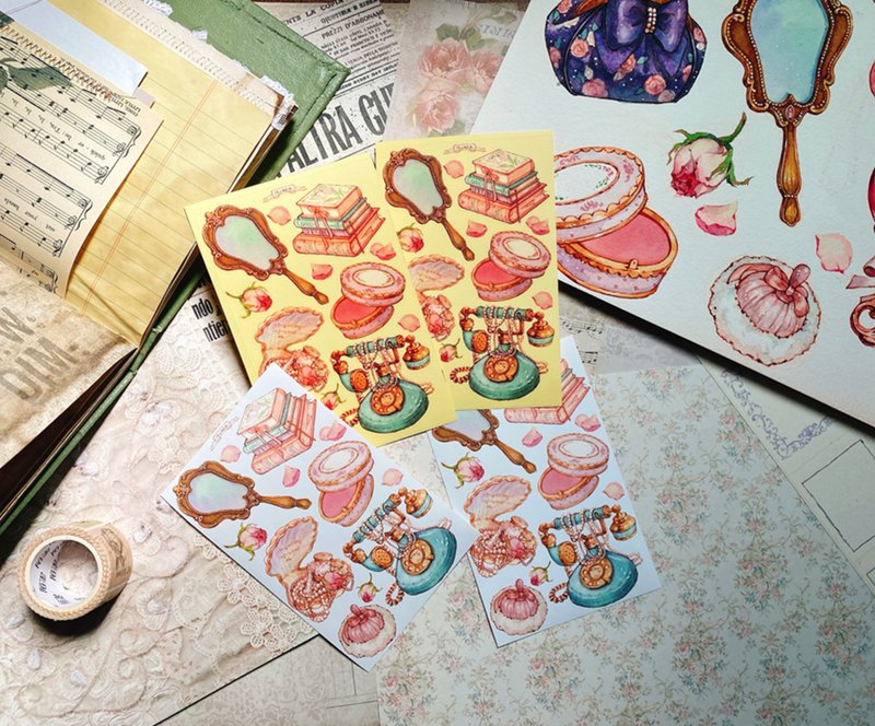 *Vintage boutique - 貼紙 - 紙 