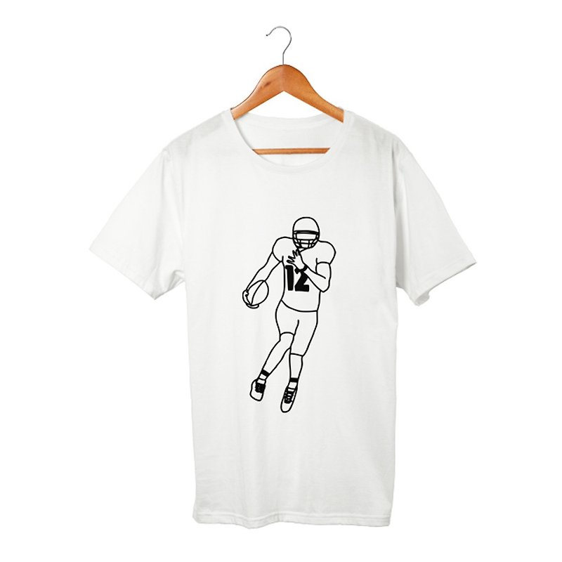 アメフト #8 Tシャツ - Tシャツ メンズ - コットン・麻 ホワイト