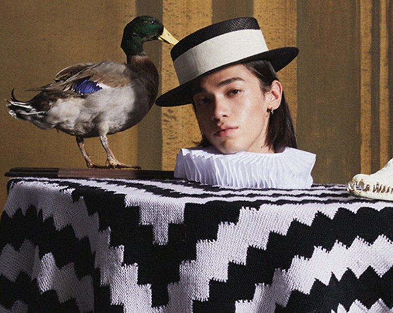 [Image] Classic flat top/flat brim/wide band/simple woven straw hat - Hats & Caps - Other Materials Black