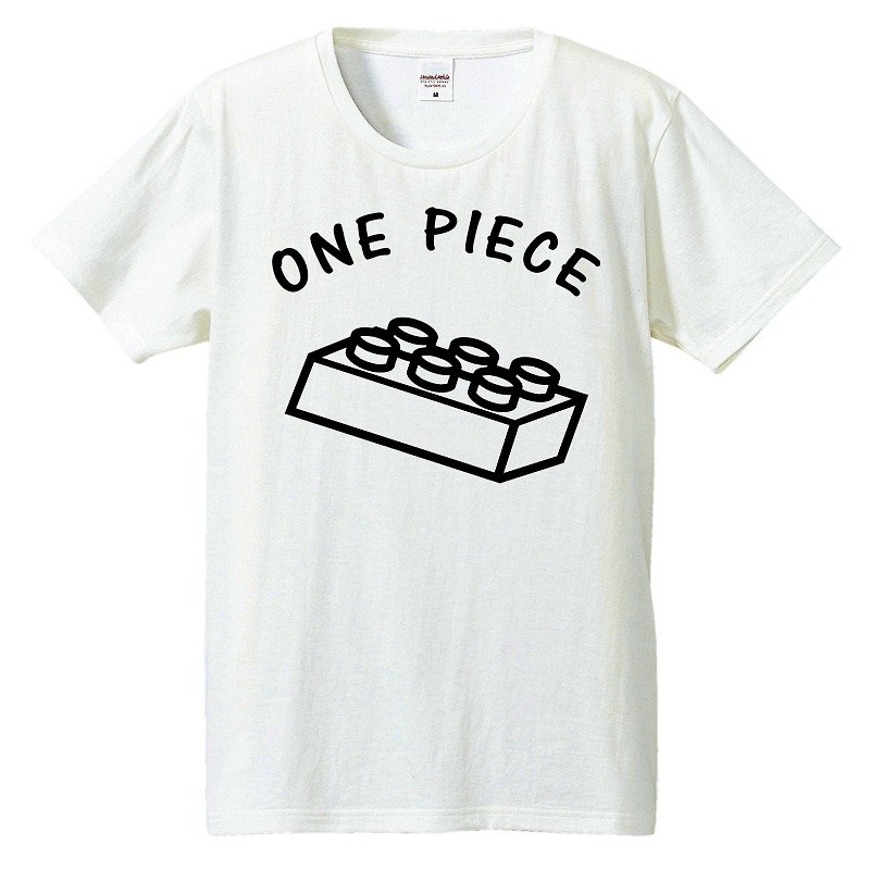 Tシャツ / one-piece LEGO - T 恤 - 棉．麻 白色