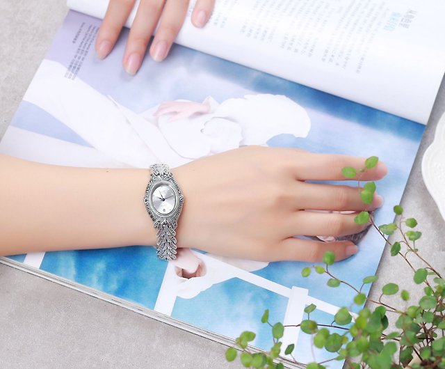 美品 天使の卵 腕時計 本革 S925 シルバー ウォッチ 天使のたまご