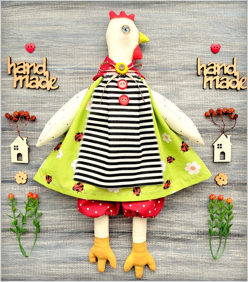 doll chicken - 公仔/玩偶 - 棉．麻 綠色