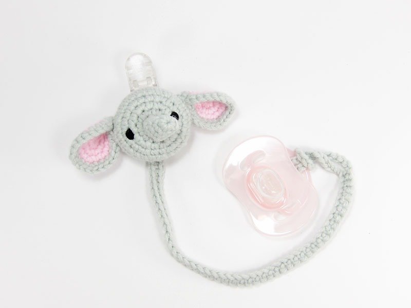 Elephant - nipple clip - moon - Baby Gift Sets - Polyester Gray