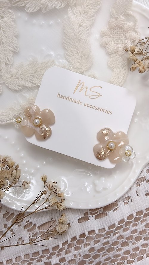 MS accessories \ Little Flower Collection / 秋季花花組合耳環