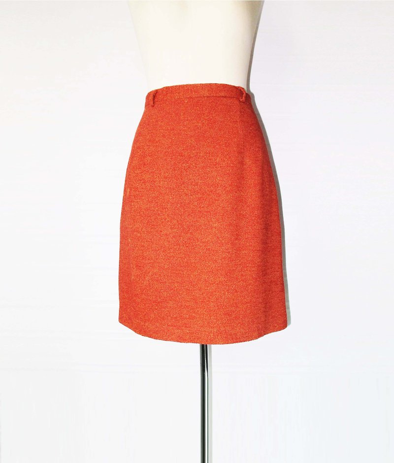 Wahr_ orange pattern skirt - Skirts - Other Materials 
