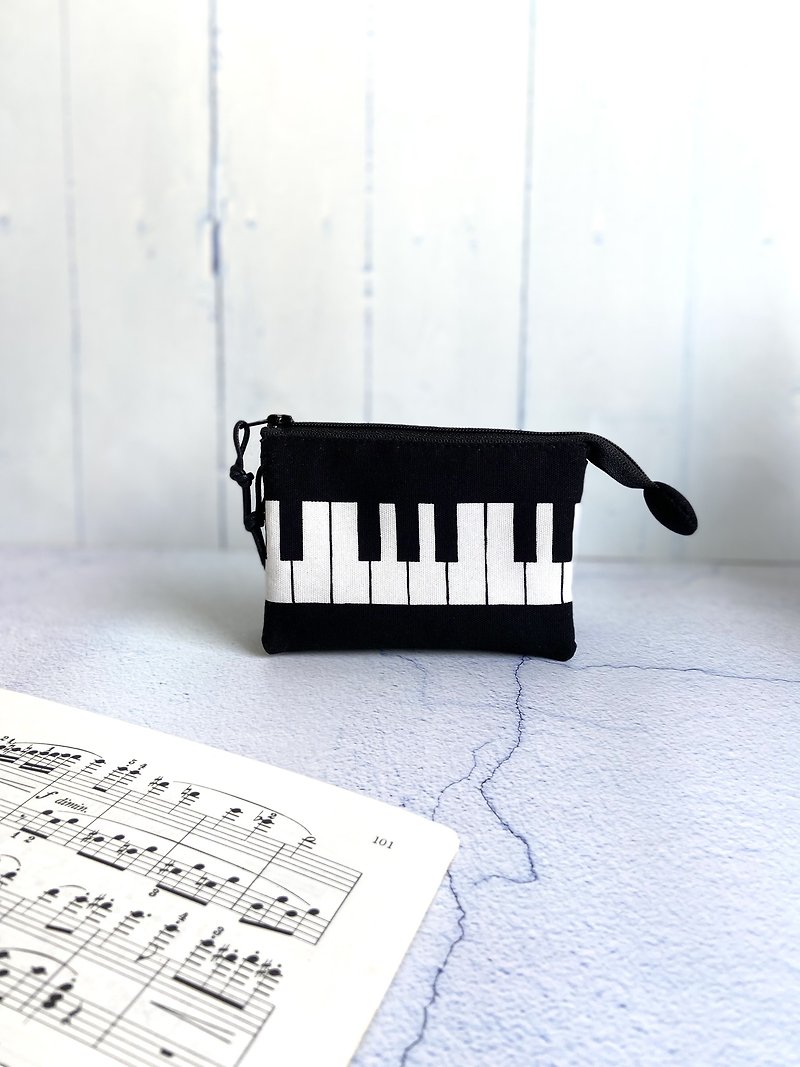 Piano five-layer small bag made of Japanese cotton can be directly put in the pocket birthday exchange gift - กระเป๋าใส่เหรียญ - ผ้าฝ้าย/ผ้าลินิน 