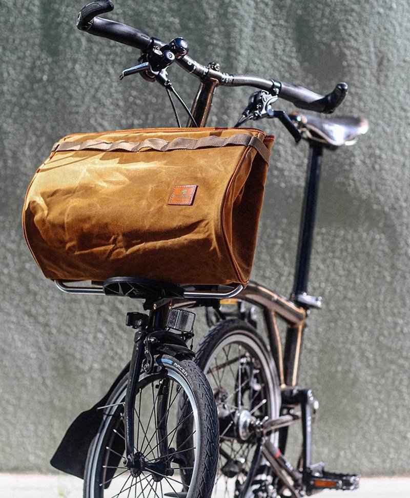 Small cloth vegetable basket front bag waterproof storage cycling accessories shoulder bag messenger bag - กระเป๋าแมสเซนเจอร์ - วัสดุอื่นๆ หลากหลายสี