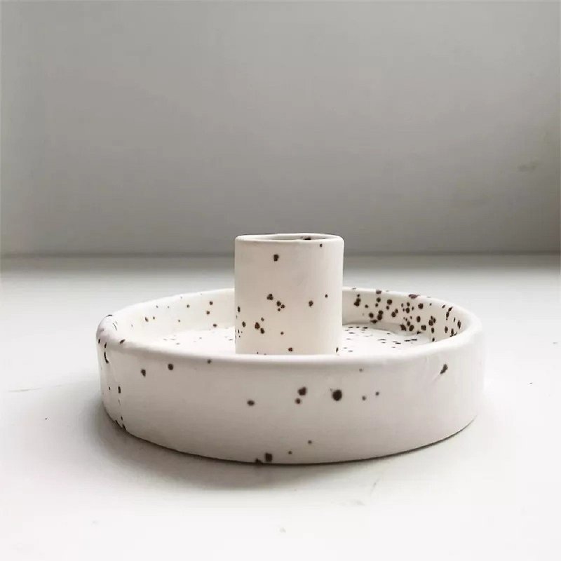 diseno Living Palo Santo Ceramic Holder Stand - White - Fragrances - Other Materials White