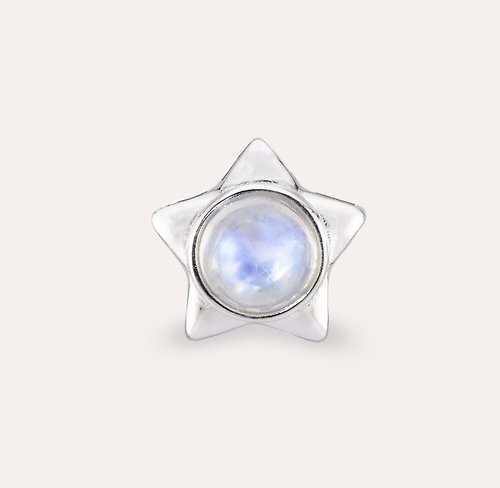 安的珠寶 AND Jewel AND 月光石 藍色 圓形 7mm 墜子 經典系列 Chiko P 天然寶石