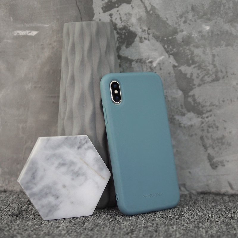 Lucid Plus | Shock Resistant Case for iPhone XS Max - Dirty Blue - Phone Cases - Polyester Green
