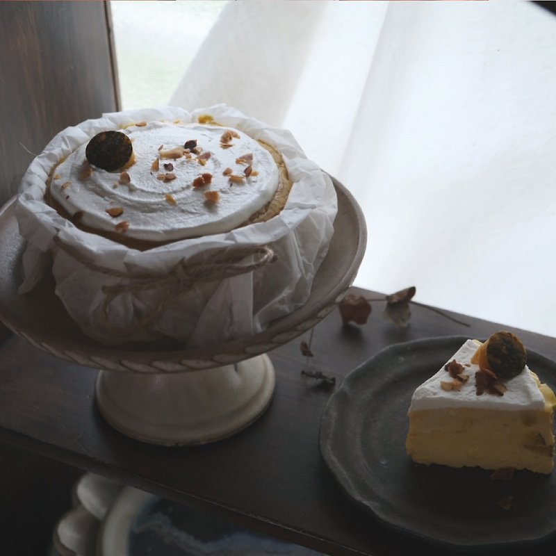 【Cinnamon Pumpkin Cheesecake】 Birthday Cake Custom Cake Valentine's Day Cake 6-Inch Home Delivery - เค้กและของหวาน - สารสกัดไม้ก๊อก 