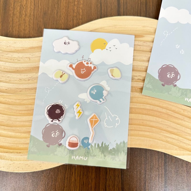 【hahababy】hamu three-dimensional bubble stickers - Stickers - Other Materials 