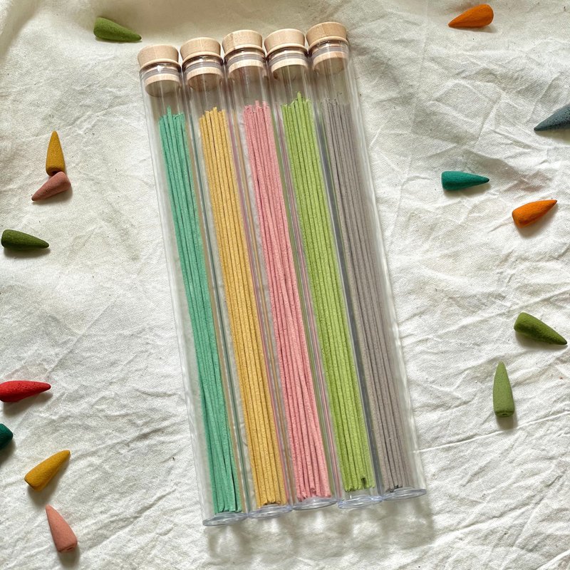 Single color handmade fragrance stick lying incense - Fragrances - Other Materials Multicolor