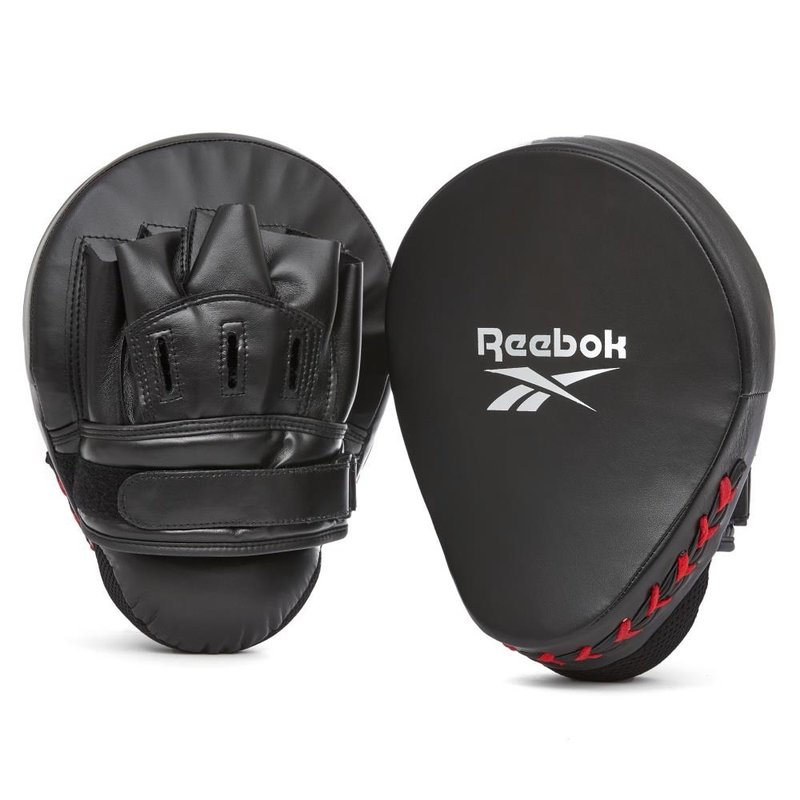 【Reebok】Hook & Jab Pads 拳擊訓練手靶 - Red/Black - 運動/健身器材 - 聚酯纖維 黑色