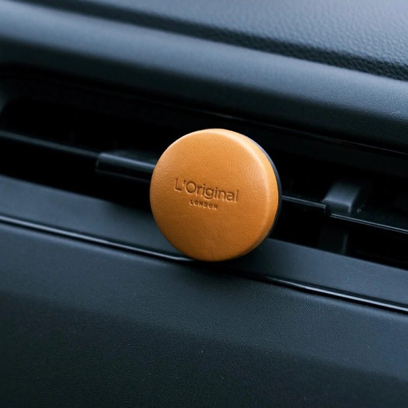 [Official Distributor] British L'Original Royal Lambskin Car Fragrance Gift Box Amber Orange - น้ำหอม - หนังแท้ 