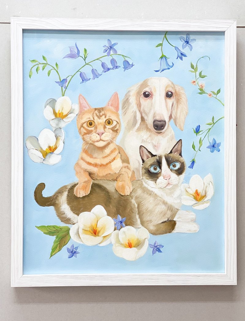 Pet portrait decorations hanging paintings commemorative decoration - โปสเตอร์ - วัสดุอื่นๆ 