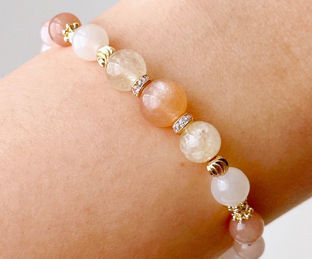 Elastic on sale gemstone bracelets