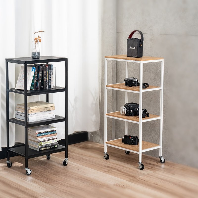 [Bayer Home Furnishing] Ironwood four-layer storage rack - ชั้นวาง/ตะกร้า - โลหะ 