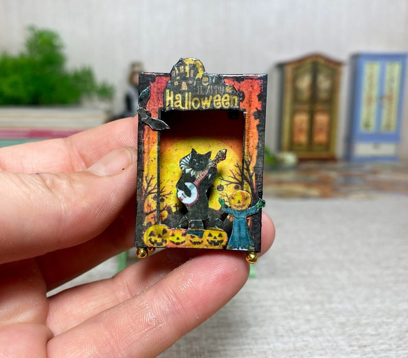 Halloween. Puppet show. TUTORIAL.dollhouse miniature. - 其他數位設計 - 其他材質 