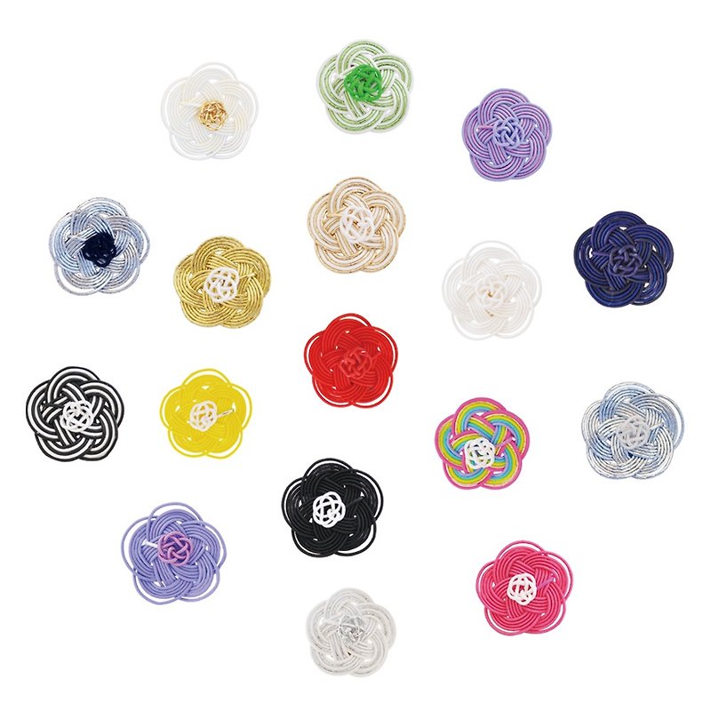 Mizuhiki Pierced earrings ーJapanese Apricotー You can choose colors! - ต่างหู - กระดาษ หลากหลายสี