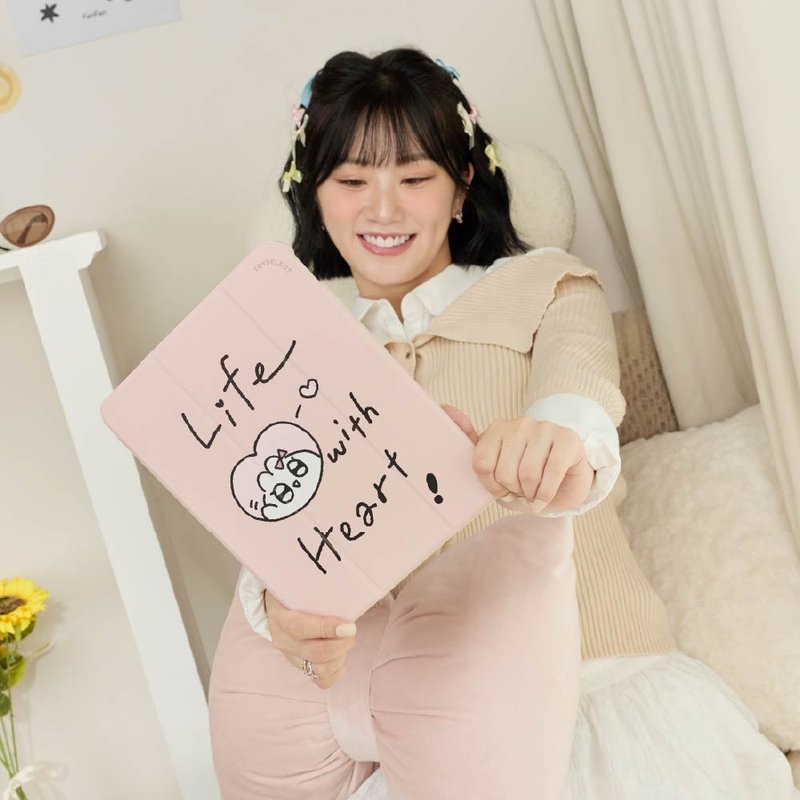 焦凡凡用心生活強悍磁吸iPad三折/Y折保護殼 - 平板/電腦保護殼/保護貼 - 塑膠 多色