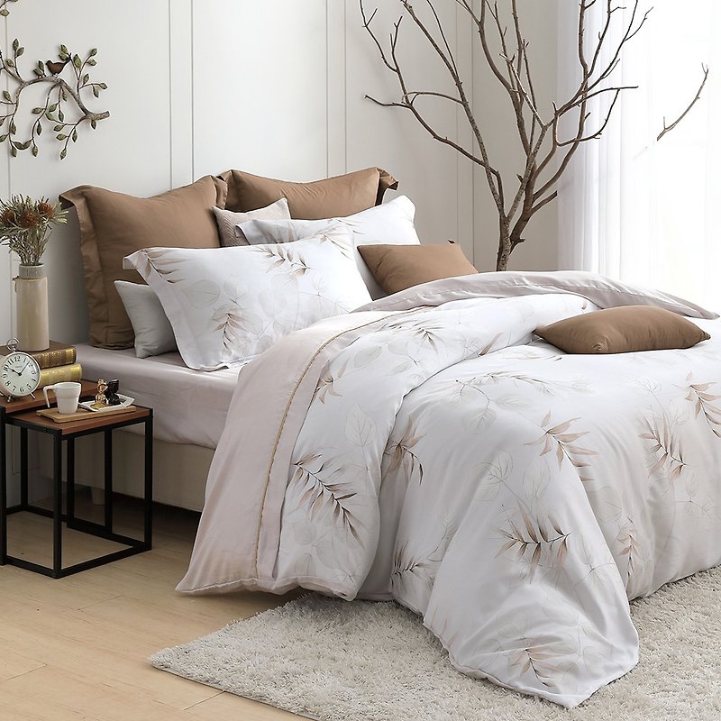 Increase - The beginning of the heart language - Tencel dual-purpose bedding package four groups [40 100% Lysell] design section - Bedding - Silk Khaki