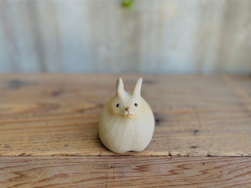 野兔胖胖陶鈴II - 擺飾/家飾品 - 陶 